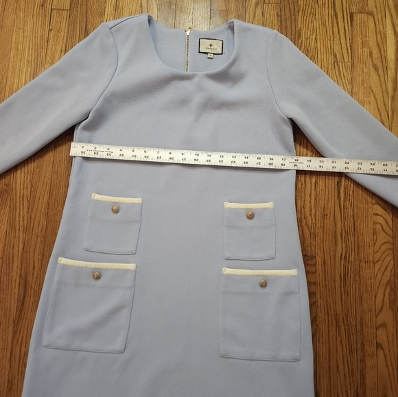 Tuckernuck Francoise Dres Size S Light Blue Flaw READ - Picture 5 of 10